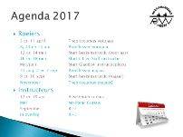 Agenda instructie 2017