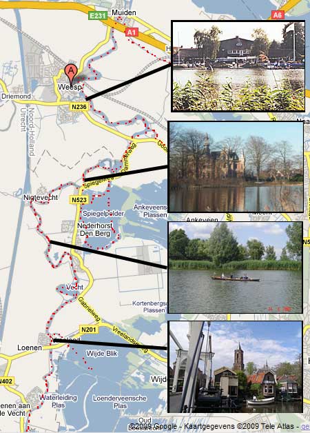 De Vecht   route